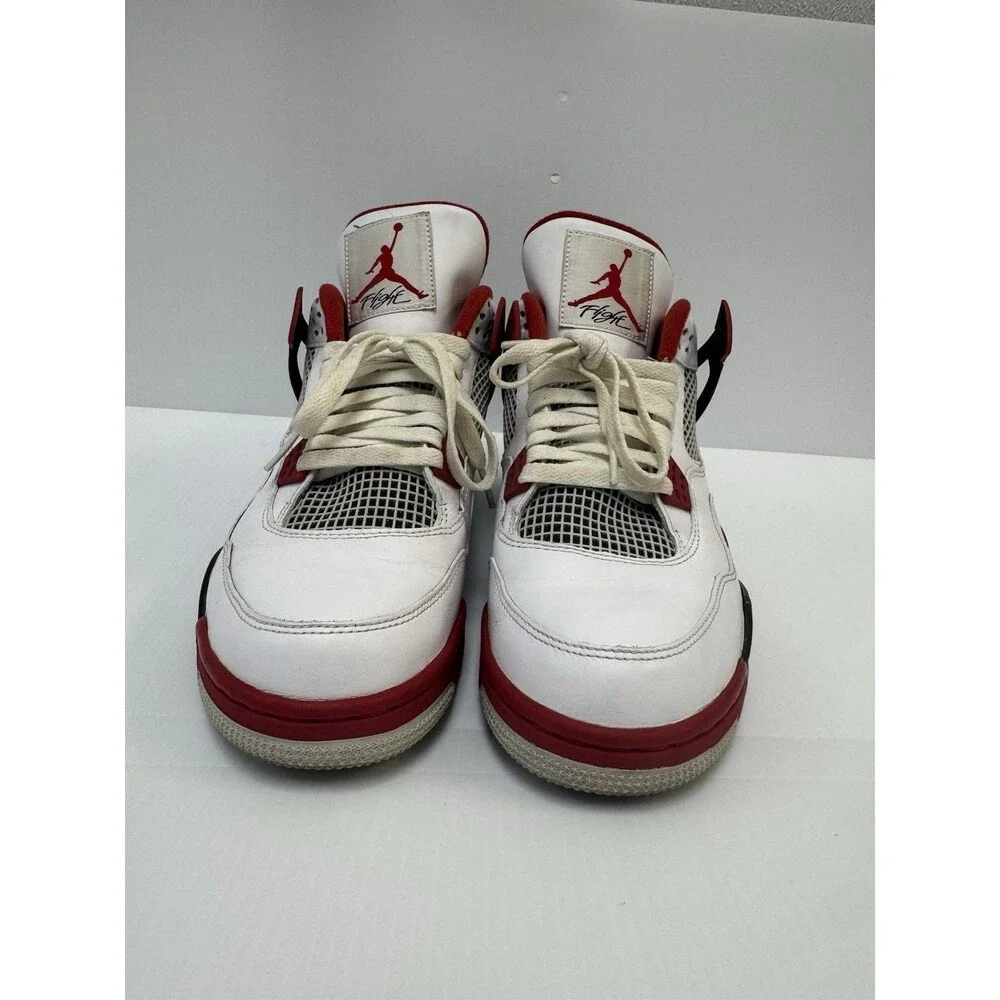 Nike Air Jordan 4 IV Fire Red 2012 White Red Black 308497-110 Size 11